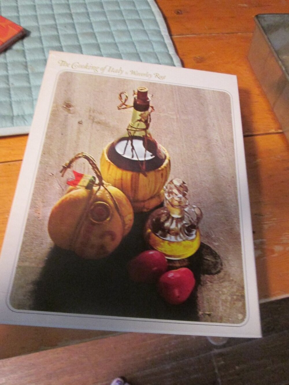 VTG 1968 the cooking of Italy lg hardcover graphic cookbook in protective cover